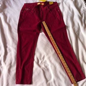 Dskin burgundy pants new with tags